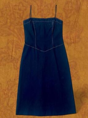 90s Black Spaghetti Strap Dress